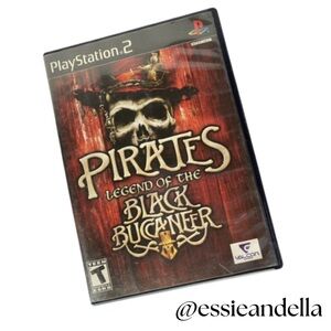 Sony PlayStation 2 Pirates: Legend of the Black Buccaneer - Red and Black